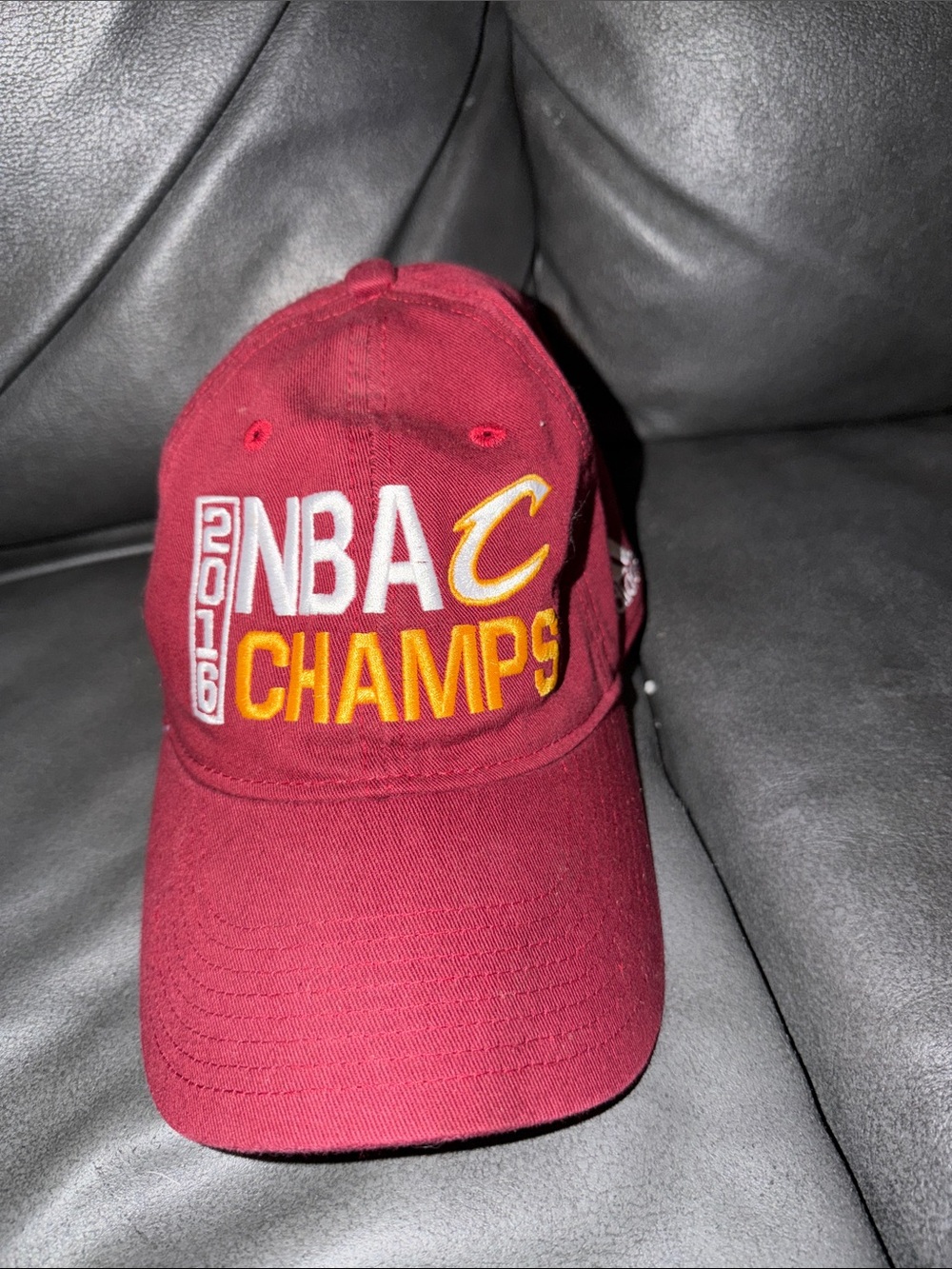 adidas Cleveland Cavaliers Burgundy and Gold NBA Champs Hat